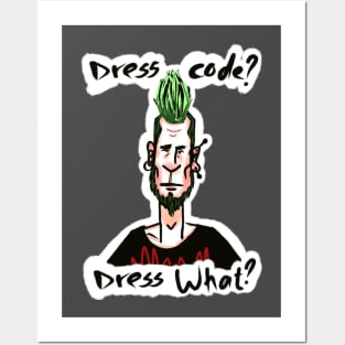 punk against the dress code Posters and Art